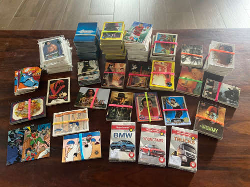 LARGE COLLECTION VARIOUS OLD TRADING CARDS - ALL FOR ONE BID - AS ON PICS -