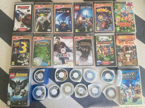 25 PSP GAMES ALL FOR ONE BID !!!!!!