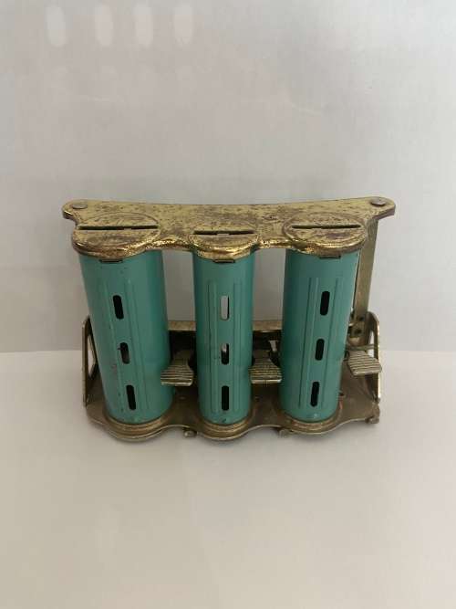 OLD TRAIN/BUS CONDUCTORS MONEY DISPENSER CASE - WORKING -