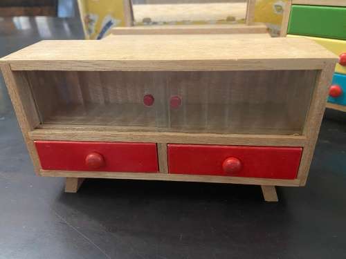 1970s JAPAN MADE DOLL HOUSE FURNITURE - NEW OLD STOCK - STUNNING SET -