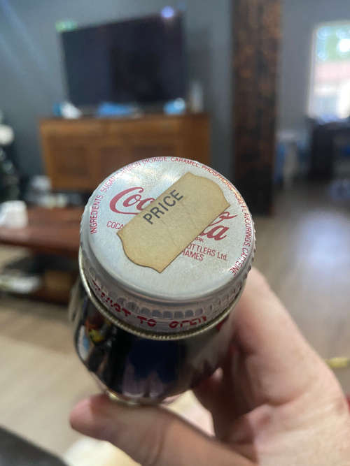 SEALED 1981 COCA COLA BOTTLE - PRINCESS DIANA WEDDING -