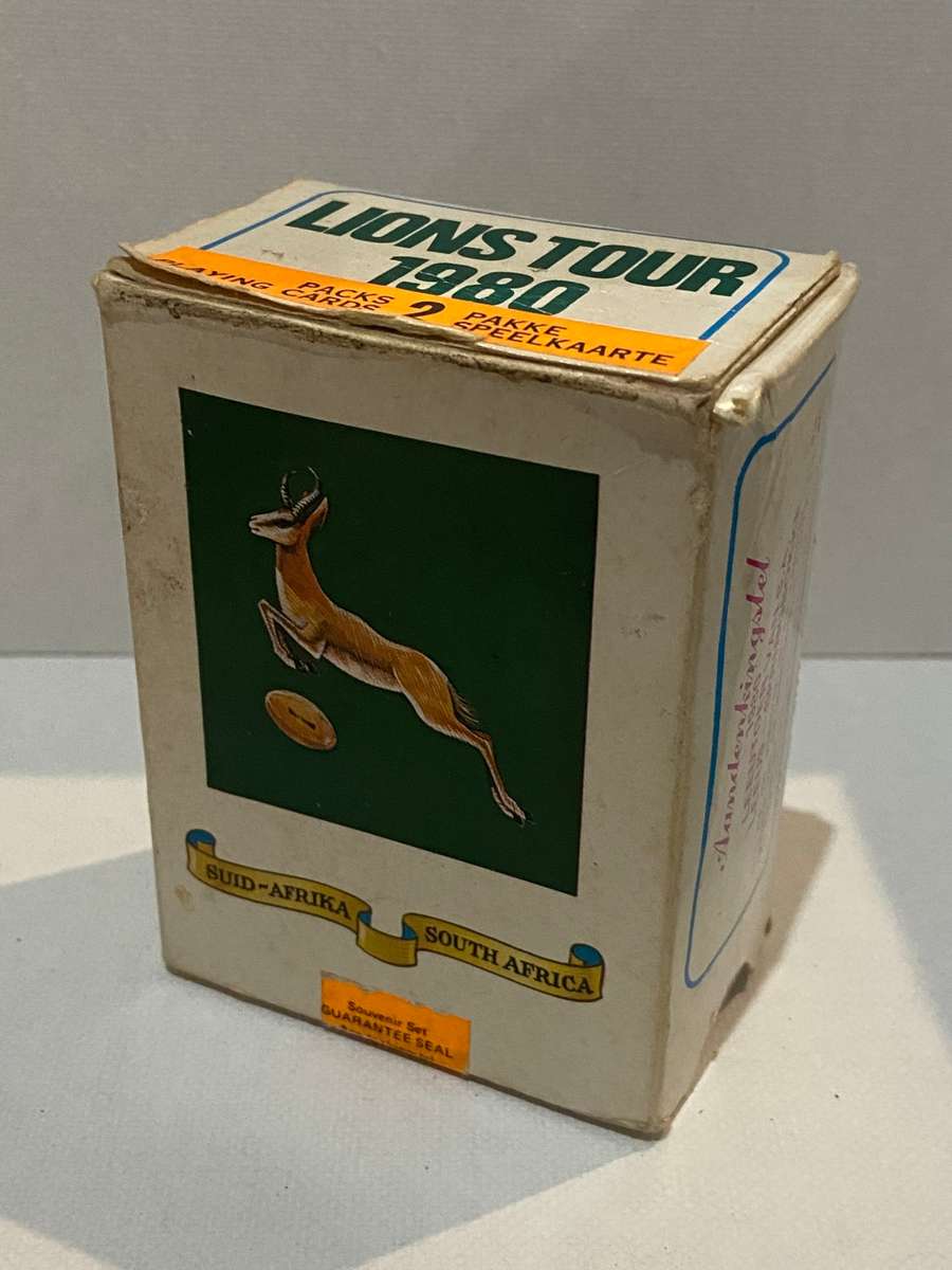 SPRINGBOKS & LIONS 1980 SEALED PACK PLAYING CARDS