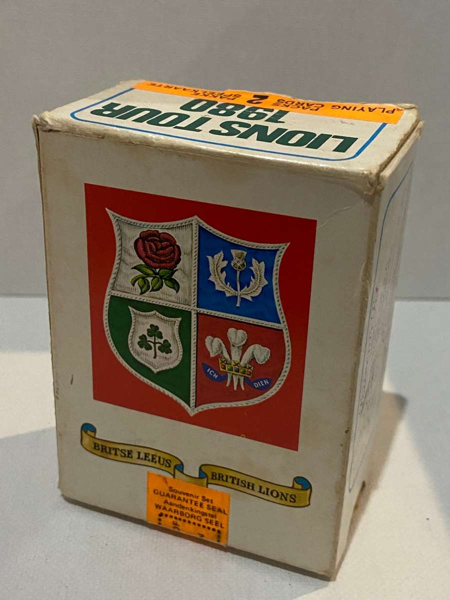 SPRINGBOKS & LIONS 1980 SEALED PACK PLAYING CARDS