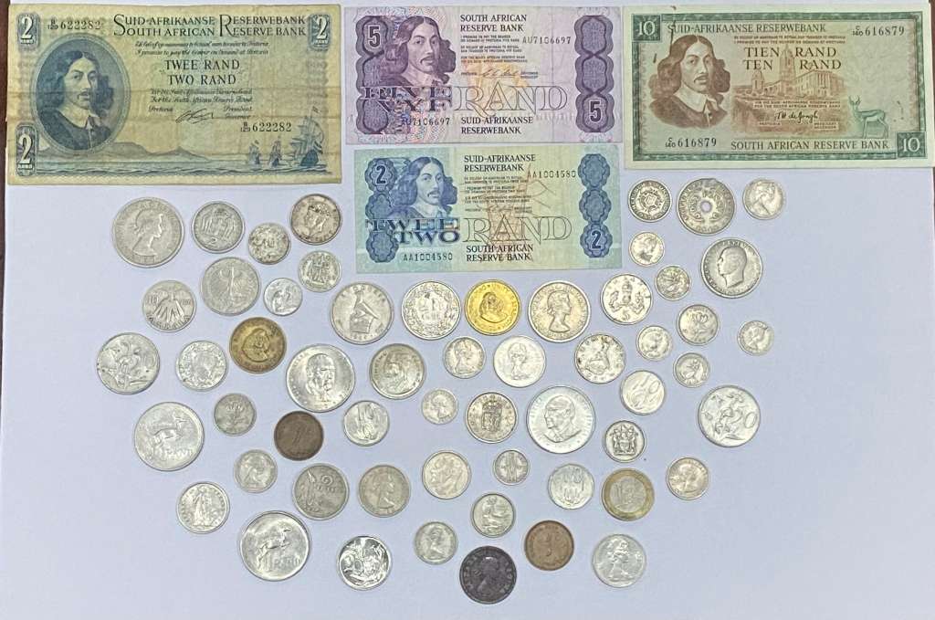 JOBLOT OLD COINS & NOTES - ALL ONE BID -