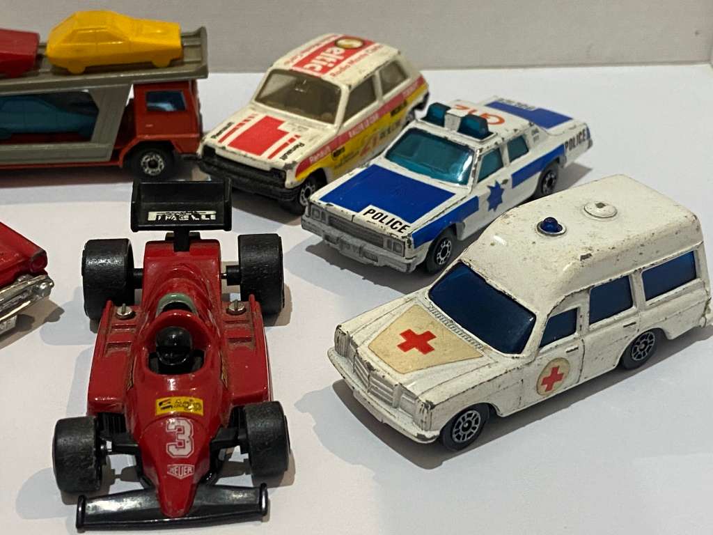 JOBLOT OF MATCHBOX CARS FROM THE 1980s & ONE CORGI AMBULANCE - ALL ONE BID -