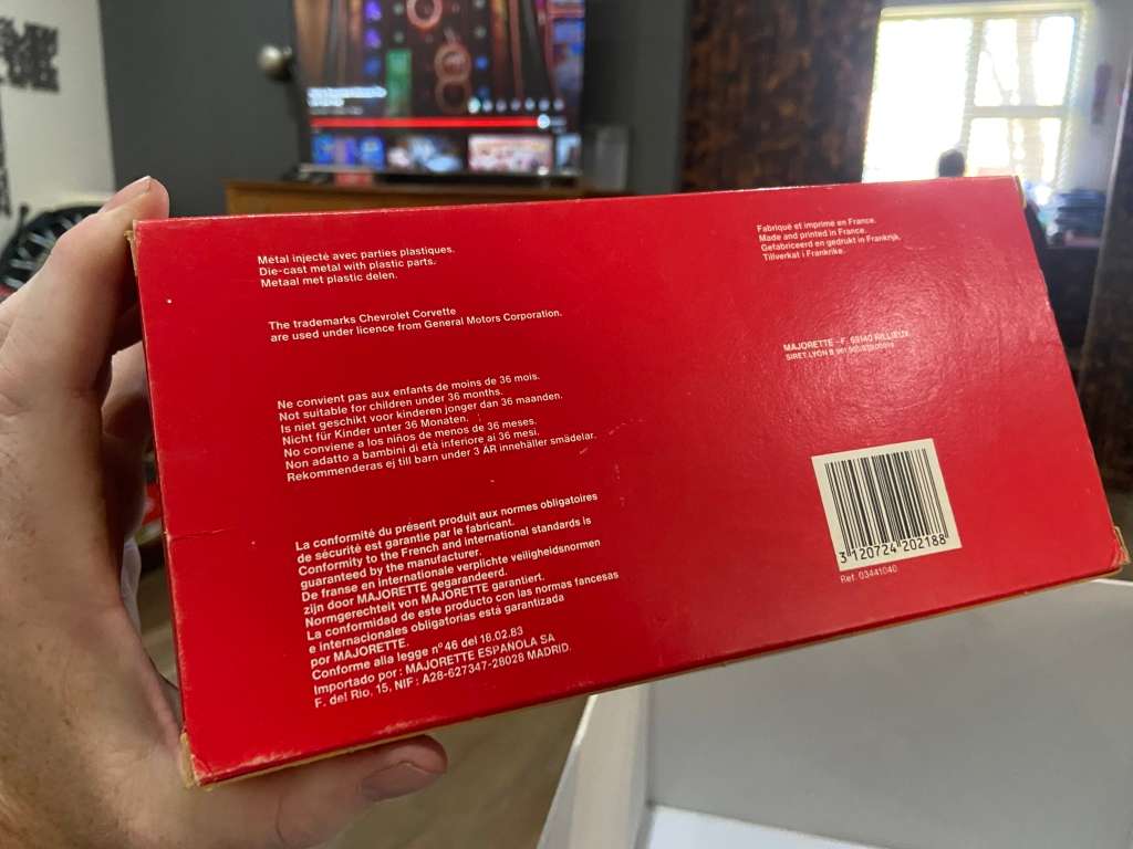 1988 MAJORETTE 1:24 CHEVROLET CORVETTE