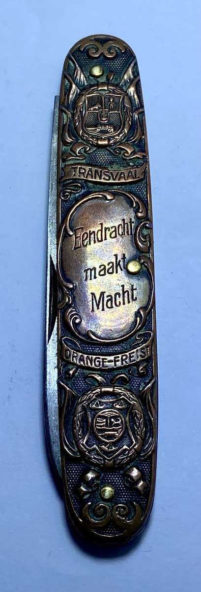 DE WET & KRUGER POCKET KNIFE - GREAT AFRICANA ITEM -