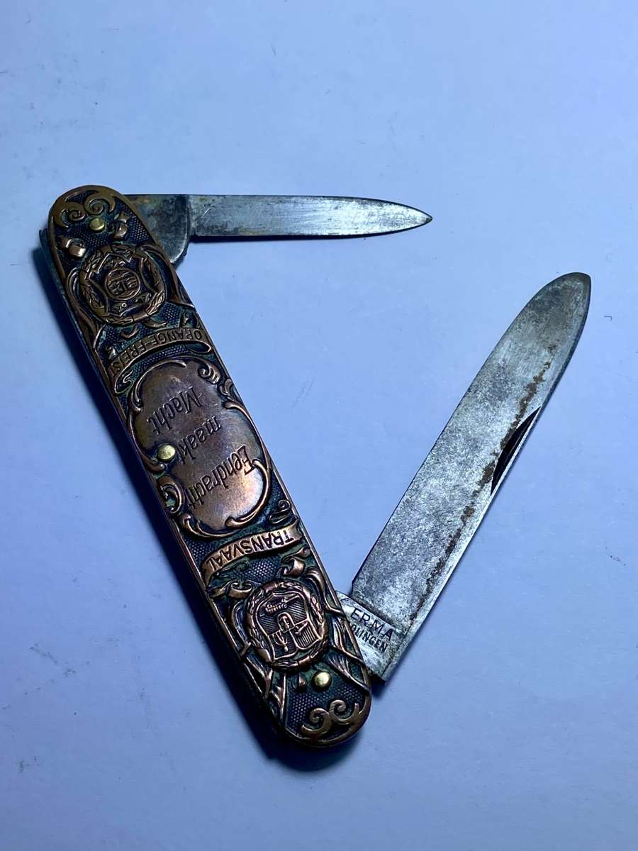 DE WET & KRUGER POCKET KNIFE - GREAT AFRICANA ITEM -