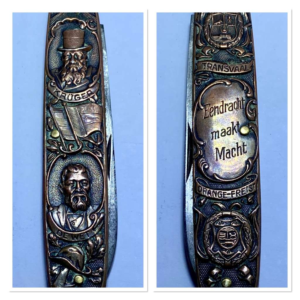 DE WET & KRUGER POCKET KNIFE - GREAT AFRICANA ITEM -