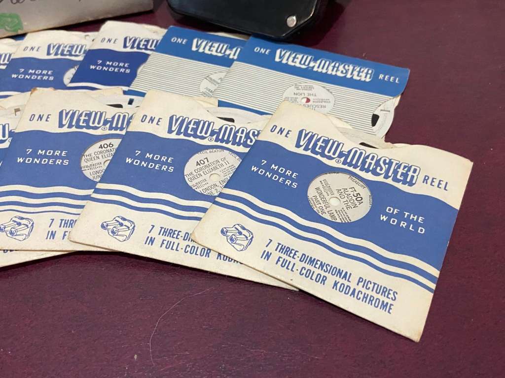 USA VIEW MASTER FROM 1950s WITH 11 SLIDES ORIGINAL BOX