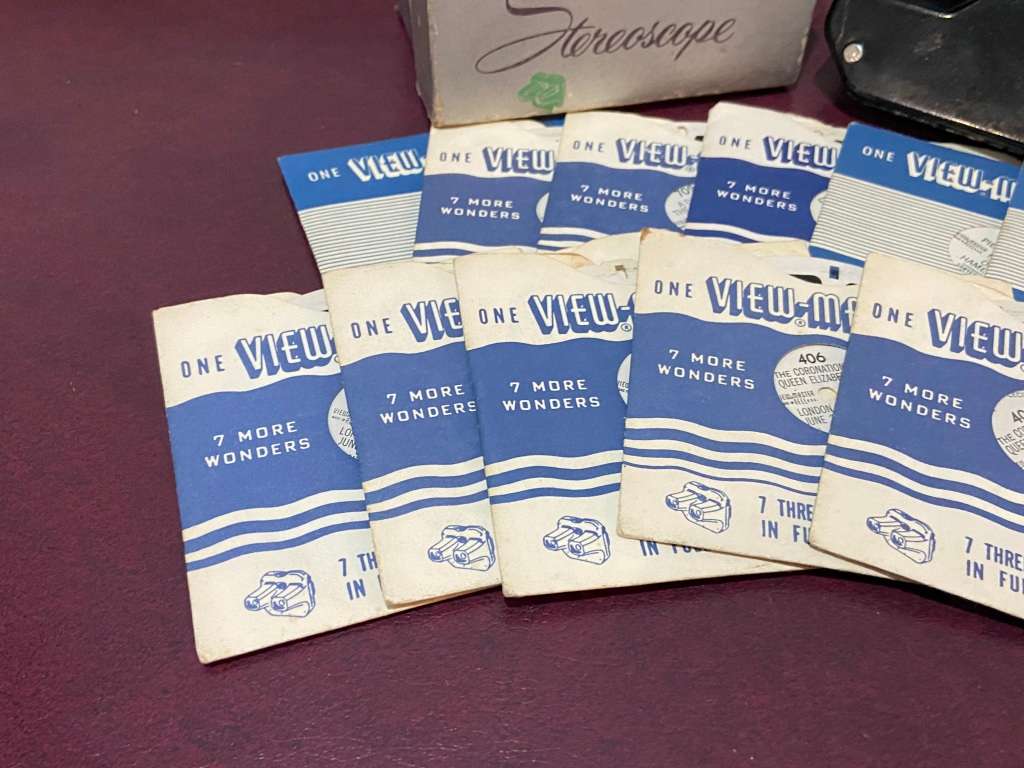 USA VIEW MASTER FROM 1950s WITH 11 SLIDES ORIGINAL BOX