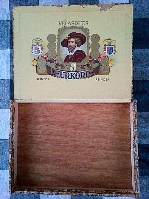 Keurkorps Wooden Cigar Box from Holland: STUNNING!!!