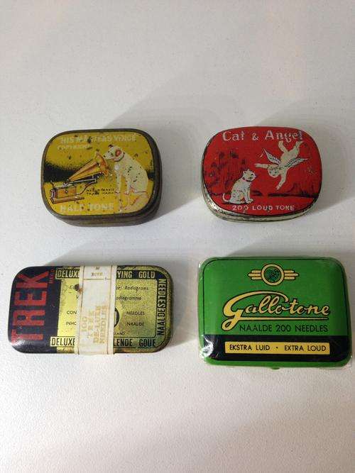COLLECTION OF FOUR GRAMOPHONE NEEDLE TINS - COLLECTION 2 -