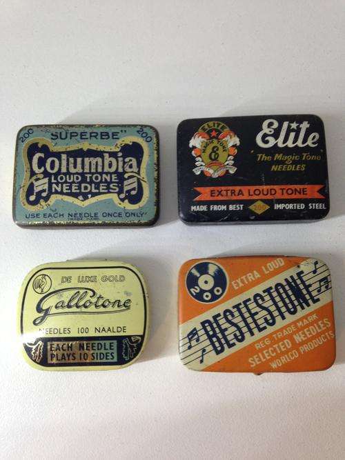 COLLECTION OF FOUR GRAMOPHONE NEEDLE TINS - COLLECTION 1 -