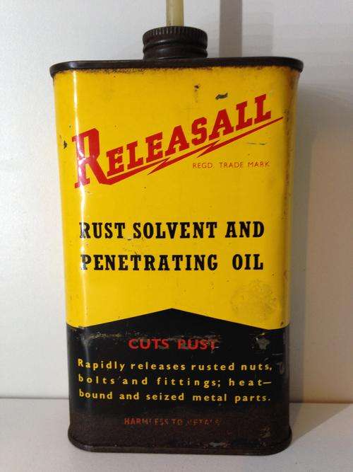 RELEASALL OLD OIL CAN - GREAT OLD OIL CAN - DO NOT MISS OUT -