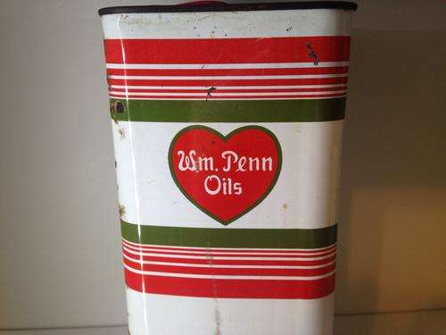 SUPER RARE - WM. PENN OILS  OLD  5 LITER CAN / OIL CAN  - GREAT FIND -