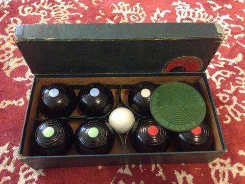 GREAT OLD SET OF B&A CARPET BOWLS -  GREAT DISPLAY PIECE -