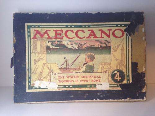 VINTAGE MECCANO SET NUMBER FOUR  - MAGNIFICENT FIND -