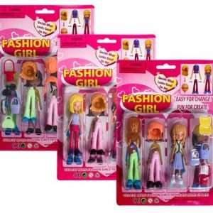 Doll with Interchangeable Clothes and Accessories