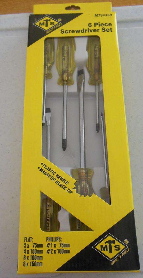 6 piece Screwdriver set