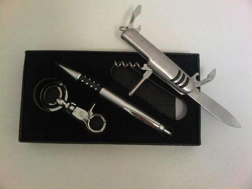 Pen, Pocket knife &Key ring Gift set