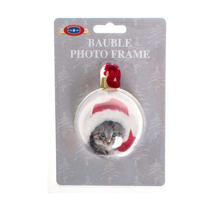 Christmas Tree Bauble Photo Frame 8cm