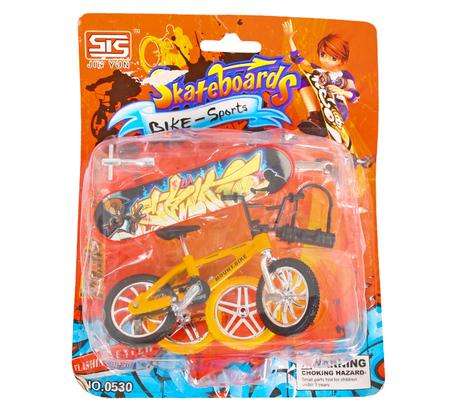 Skateboard and Bicycle Finger Toy (Die cast)