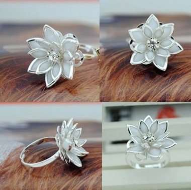 Lotus Flower Costume Jewellery Ring