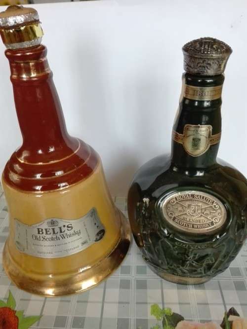 Lot of Two Special Edition Alcohol Bottles