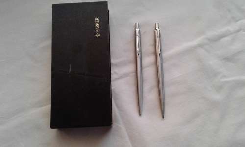 1980s Parker Stainless Jotter/pencil set