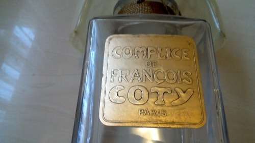 Vintage super large  coty complice de francois perfume bottle