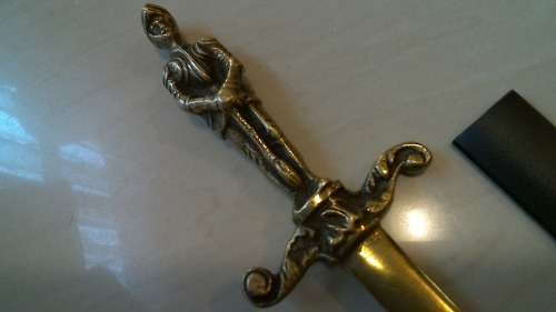 Vintage Brass Knight Letter opener