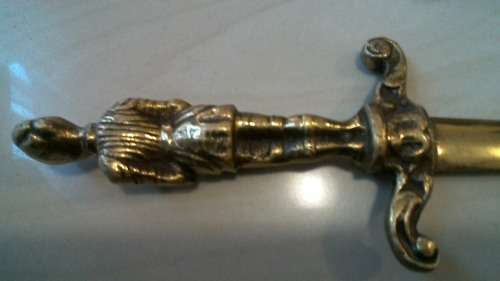 Vintage Brass Knight Letter opener