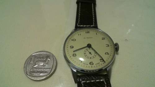 1950s 15 Rubis Swiss made mechanical Wriswatch *** Runs ***