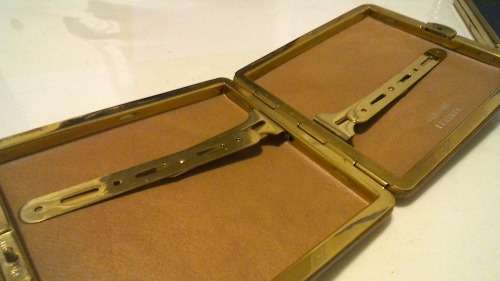 Lot of 3 Vintage Ciggarette Cases , one in Genuine Leather