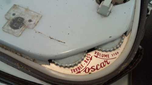 1950s Teppaz Oscar Portable 4 Speed Turntable