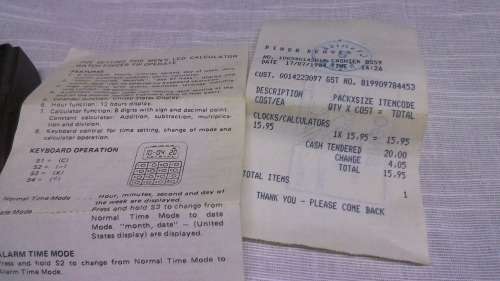 Like new Retro Gala Calculator Watch  Purchsed in 1984