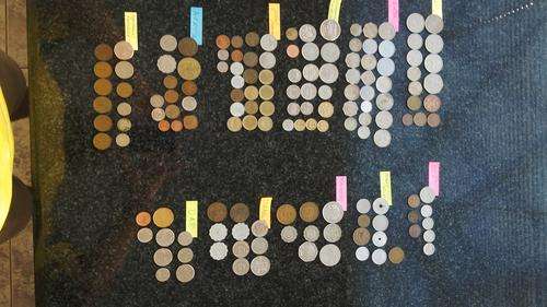 Mix Selection of World Coins . totaling 138