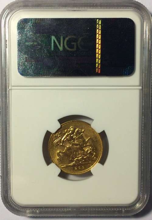 HILLS COLLECTION!! - 1929 SA Gold Sovereign (NGC AU58)