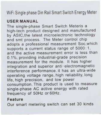 Smart WiFi Geyser timer  Energy Meter power consumption-Built in Watt meter