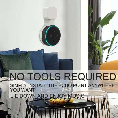 Echo Dot 3rd Gen Wall Mount Holder Stand Hanger,A Space-Saving Solution with Cord Management