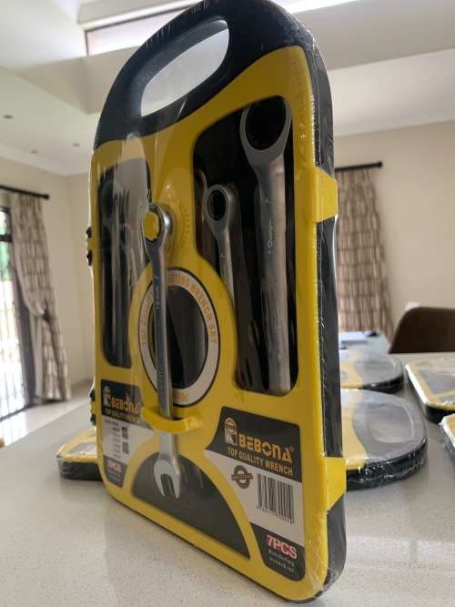 7 Piece Ratchet combination spanner set