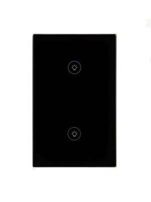 Smart Wi-Fi Light Switch  2 Gang Black - Now with 2 way switching -works with Alexa