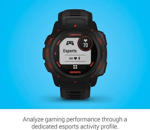 Garmin Instinct Esports Edition(OPEN BOX),GPS Gaming Smartwatch with Esports Activity Profile