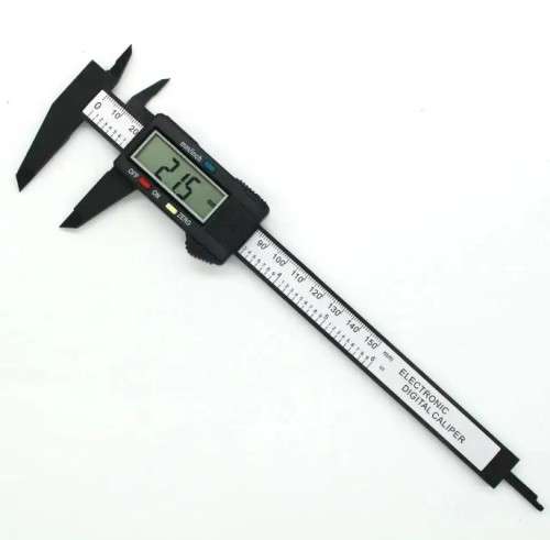 Electronic digital display vernier caliper 0-150mm carbon fiber composite body,large digital display