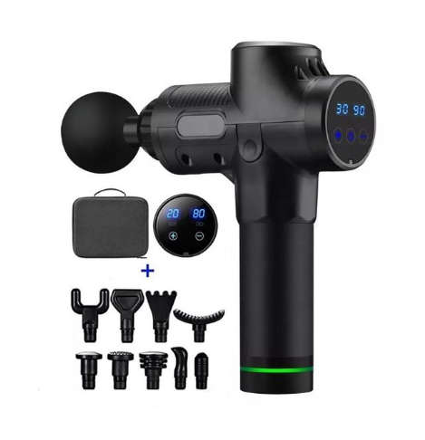 Massage Gun for Athletes - 30 Speeds - 10 Heads - Professional Deep Tissue