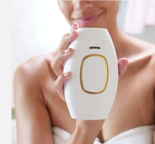 IPL Laser Hair Removal Device - with free Protective Glasses included (Black)