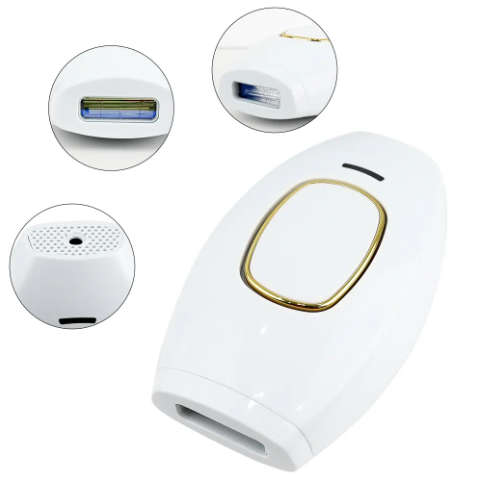 IPL Laser Hair Removal Device - with free Protective Glasses included (Black)