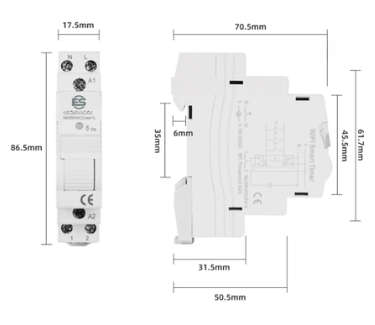 ES 1602 Smart Wifi Geyser Timer-With Energy Metering -Smart Life/Tuya App