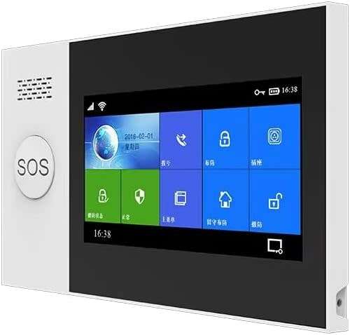 Tuya/ Smart Life Touch Screen Wireless SOS Alarm Home Security Alarm System with GSM&WiFi